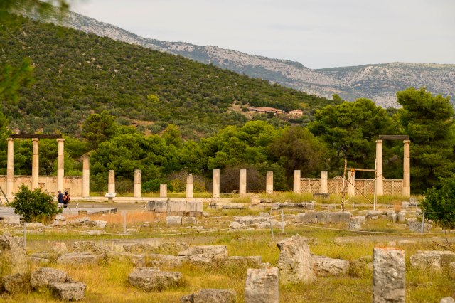 Remnants of the Sanctuary of Asclepius, in Epidauros. 